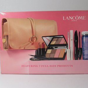 Lancôme 6pc Gift Set With cram Makeup  travel bag